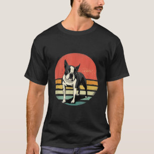 T-shirt Boston Terrier Amoureux des chiens Retro Vintage l