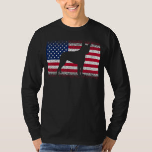 T-shirt Boston Terrier Chien & American Flag Patriotique J