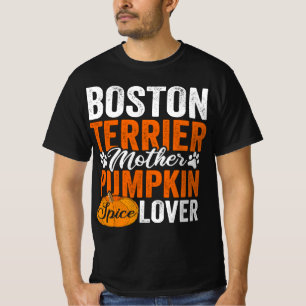 T-shirt Boston Terrier Chien Halloween Citrouille Vêtement