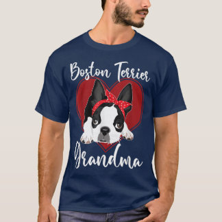T-shirt Boston Terrier Grandma  Dog Owner Boston Terrier 