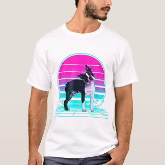 T-shirt Boston Terrier maman, Boston Terrier papa, chien l