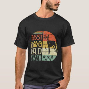 T-shirt Boston Terrier Meilleur Chien Papa Jamais Vintage 