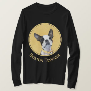 T-shirt Boston Terrier Painting - Cute Original Dog Art