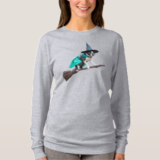 T-shirt Boston Terrier Witch