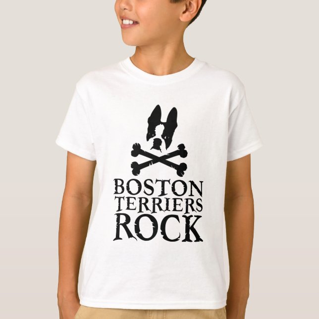 T-shirt Boston Terriers Rock (Devant)