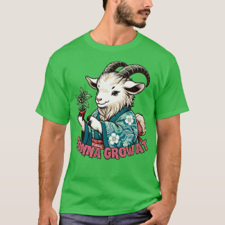 T-shirt botaniste de chèvre