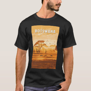 T-shirt Botswana Illustration Travel Art Vintage