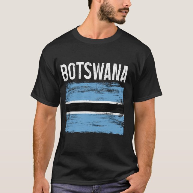 T-shirt Botswana Pride Botswanan Drapeau des racines afric (Devant)