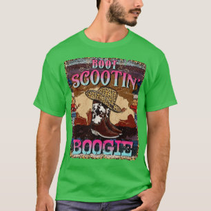 T-shirt Bottes de cow-boy pour bottes écossaises de l'Oues