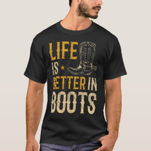 T-shirt Bottes de cowboy de rodéo en ligne drôle cadeau de