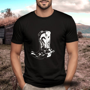T-shirt Bottes de cowboy Ouest sauvage