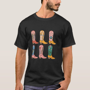 T-shirt Bottes de cowboy Wester Howdy Remerciement Enseign