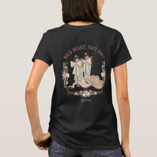 T-shirt Bottes de cowgirl à âme douce et cœur sauvage Fleu