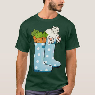 T-shirt bottes de pluie printanière