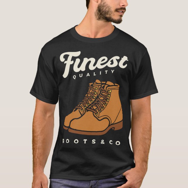 T-shirt Bottes en cuir (Devant)