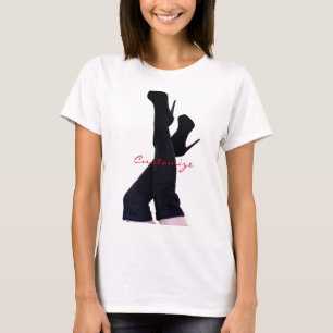 T-shirt Bottes en cuir noir haute cuisse Thunder_Cove