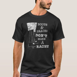 T-shirt Bottes Et Brèves Anti Racisme Punks De Rue Skinh