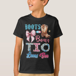 T-shirt Bottes Ou Bows Tio Vous Aime Genre Révéler Occiden