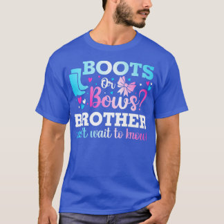 T-shirt Bottes ou vaches Frère Sexe Révéler Baby shower Un