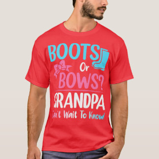 T-shirt Bottes ou vaches Grand-père Genre Révéler Grossess