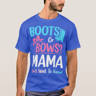 T-shirt Bottes ou vaches Mama Genre Révéler Grossesse Anno
