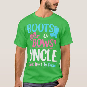 T-shirt Bottes ou vaches Oncle Genre Révéler Grossesse Ann