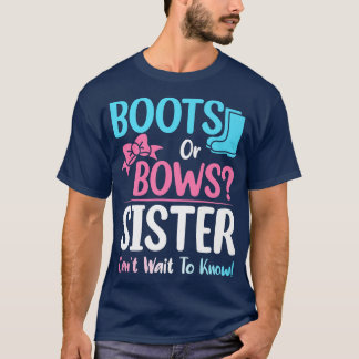 T-shirt Bottes ou vaches Soeur Sexe Révéler Grossesse Anno