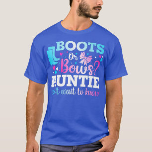 T-shirt Bottes ou vaches tante Genre Révéler Baby shower A