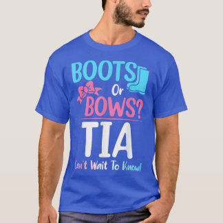 T-shirt Bottes ou vaches Tia Genre Révéler Grossesse Annon