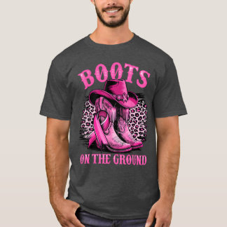 T-shirt Bottes sur le sol Cowgirl occidental sensibilisati