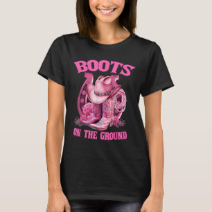 T-shirt Bottes sur le terrain country western cowboy cowgi