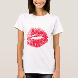 T-shirt Bouche de baiser rouge
