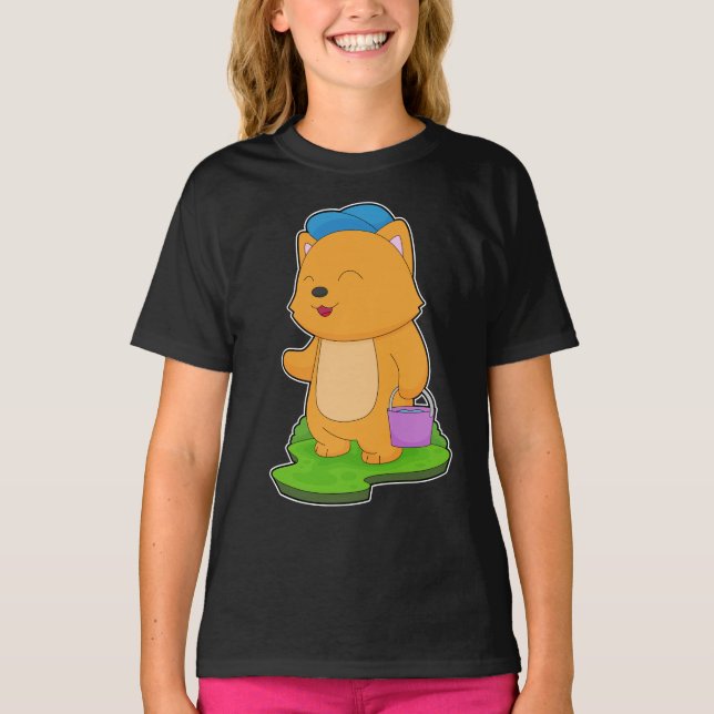 T-shirt Bouche d'eau de chat (Devant)