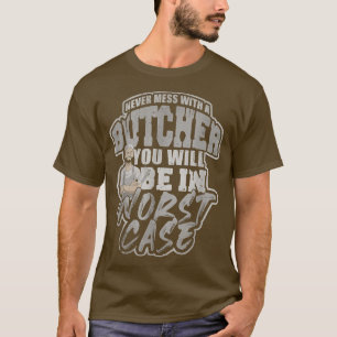 T-shirt Boucher Chuck Brisket Coupe de porc Coupe de viand