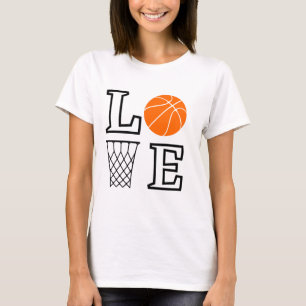 T-shirt Boucles de basket-ball, Lecteur de basket-ball Cad