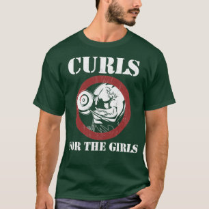 T-shirt Boucles Pour Les Filles Funny Bodybuilding Poids-l