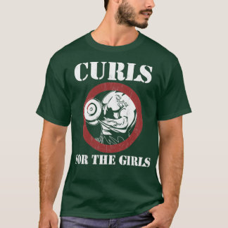 T-shirt Boucles Pour Les Filles Funny Bodybuilding Poids-l