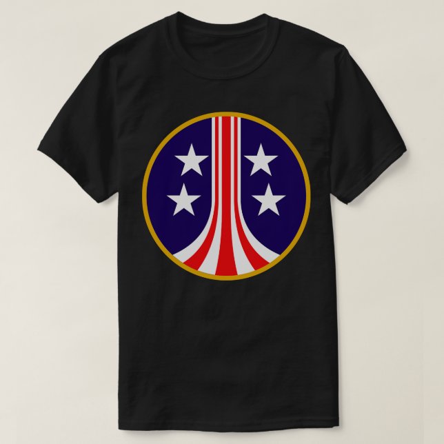 T-shirt Bouclier colonial des États-Unis (Design devant)