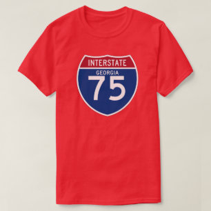 T-shirt Bouclier d'autoroute nationale de la Géorgie GA