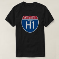Bouclier d'autoroute nationale d'Hawaï HI I-H1 -