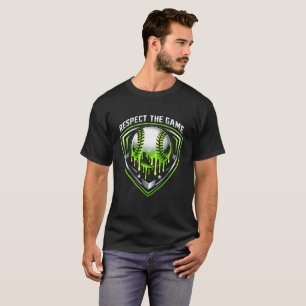T-shirt Bouclier de baseball Respect the Game