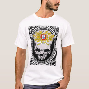T-shirt Bouclier de crâne du Portugal