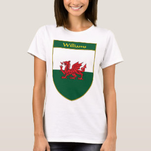 T-shirt Bouclier de drapeau de Williams Gallois