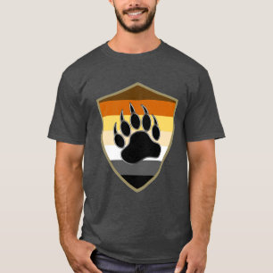 T-shirt Bouclier de fierté de l'ours Patte d'ours