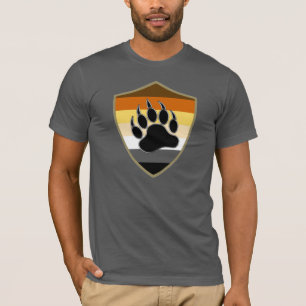 T-shirt Bouclier de fierté d'ours Patte d'ours - Chemise