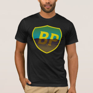 T-shirt Bouclier de flaque d'huile de BP rétro