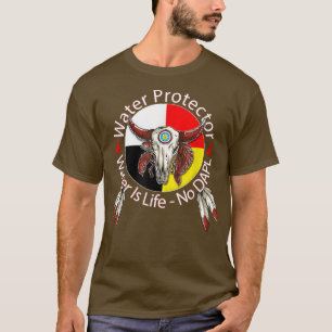 T-shirt Bouclier de protection de l'eau, soutien sioux de