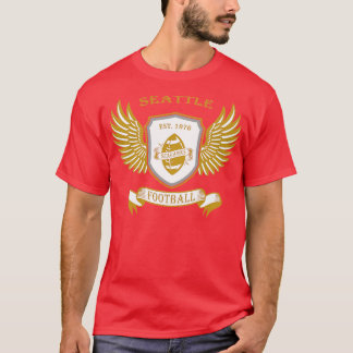 T-shirt Bouclier de Seattle et style d'aile