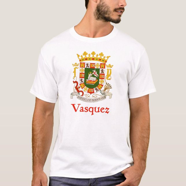 T-shirt Bouclier de Vasquez de Porto Rico (Devant)