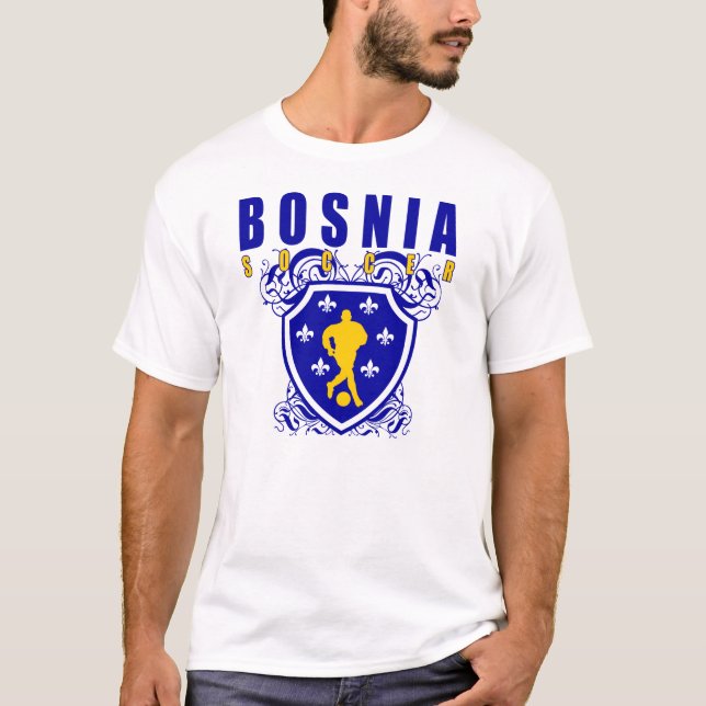 T-shirt Bouclier du football de la Bosnie (Devant)